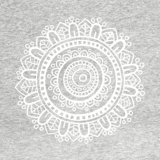 Mandala - White by ghennah